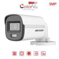 HIKVISION DS-2CE10KF0T-LPFS 5MP 2.8MM COLORVU 20MT HD-TVI PLASTIK KASA IR BULLET KAMERA - 1